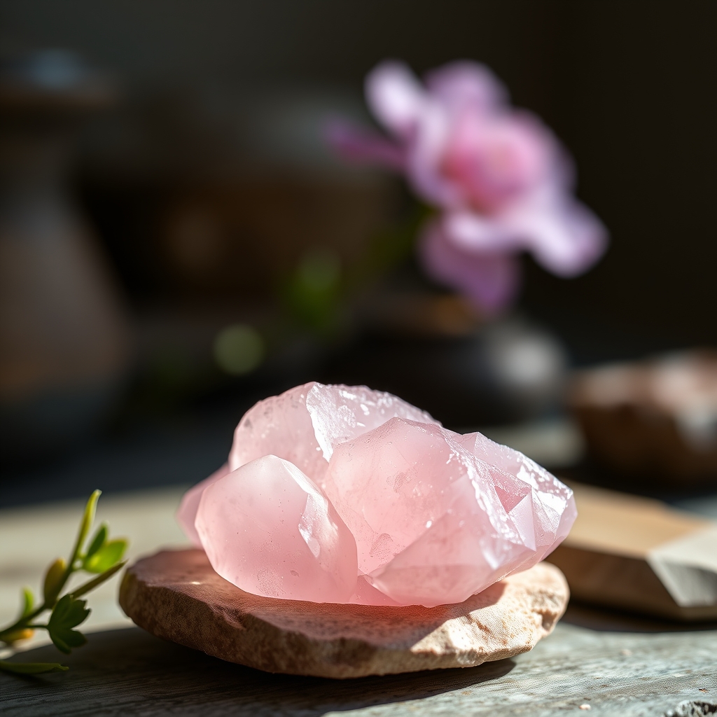 Purification du Quartz Rose — Pierre de rose quartz pour l’amour et la compassion